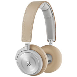 B&O PLAY by Bang & Olufsen Beoplay H8 Wireless Bluetooth Active Noise Cancelling On-Ear Headphones with Intuitive Touch Controls Natural Leather